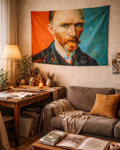 Walltale™  Van Gogh Duvar Halısı – Dekoratif Duvar Örtüsü